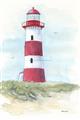 Picture of Red Lighthouse _GroupedProduct_Rectangle_Portrait_Unframed_Print_Only_