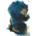 Picture of Blue & Gold Flow II _GroupedProduct_Rectangle_Portrait_Unframed_Print_Only_