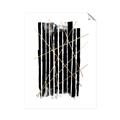 Picture of Black With Gold Fine Lines _GroupedProduct_Rectangle_Portrait_Unframed_Print_Only_