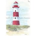 Picture of Red Lighthouse _GroupedProduct_Rectangle_Portrait_Unframed_Print_Only_