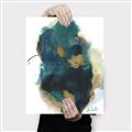 Picture of Blue & Gold Flow I  _GroupedProduct_Rectangle_Portrait_Canvas_