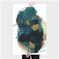 Picture of Blue & Gold Flow I  _GroupedProduct_Rectangle_Portrait_Canvas_