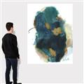 Picture of Blue & Gold Flow I  _GroupedProduct_Rectangle_Portrait_Canvas_