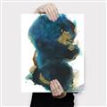 Picture of Blue & Gold Flow II _GroupedProduct_Rectangle_Portrait_Canvas_