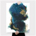 Picture of Blue & Gold Flow II _GroupedProduct_Rectangle_Portrait_Canvas_