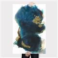 Picture of Blue & Gold Flow II _GroupedProduct_Rectangle_Portrait_Canvas_