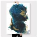 Picture of Blue & Gold Flow II _GroupedProduct_Rectangle_Portrait_Canvas_