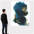 Picture of Blue & Gold Flow II _GroupedProduct_Rectangle_Portrait_Canvas_