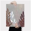 Picture of Brown And White Leaves I _GroupedProduct_Rectangle_Portrait_Canvas_