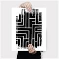 Picture of Simple Maze IV _GroupedProduct_Rectangle_Portrait_Canvas_