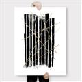 Picture of Black With Gold Fine Lines _GroupedProduct_Rectangle_Portrait_Canvas_