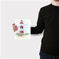 Picture of Red Lighthouse _GroupedProduct_Rectangle_Portrait_Canvas_