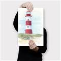 Picture of Red Lighthouse _GroupedProduct_Rectangle_Portrait_Canvas_