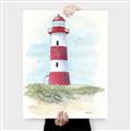 Picture of Red Lighthouse _GroupedProduct_Rectangle_Portrait_Canvas_