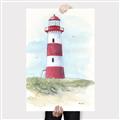 Picture of Red Lighthouse _GroupedProduct_Rectangle_Portrait_Canvas_