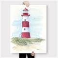 Picture of Red Lighthouse _GroupedProduct_Rectangle_Portrait_Canvas_