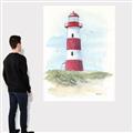 Picture of Red Lighthouse _GroupedProduct_Rectangle_Portrait_Canvas_