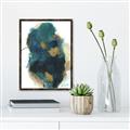 Picture of Blue & Gold Flow I  _GroupedProduct_Rectangle_Portrait_Canvas_Framed_