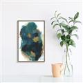 Picture of Blue & Gold Flow I  _GroupedProduct_Rectangle_Portrait_Canvas_Framed_