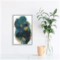 Picture of Blue & Gold Flow I  _GroupedProduct_Rectangle_Portrait_Canvas_Framed_