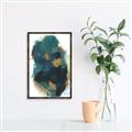Picture of Blue & Gold Flow I  _GroupedProduct_Rectangle_Portrait_Canvas_Framed_