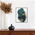 Picture of Blue & Gold Flow I  _GroupedProduct_Rectangle_Portrait_Canvas_Framed_