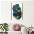 Picture of Blue & Gold Flow I  _GroupedProduct_Rectangle_Portrait_Canvas_Framed_