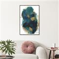 Picture of Blue & Gold Flow I  _GroupedProduct_Rectangle_Portrait_Canvas_Framed_