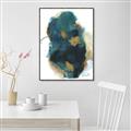 Picture of Blue & Gold Flow I  _GroupedProduct_Rectangle_Portrait_Canvas_Framed_
