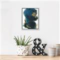 Picture of Blue & Gold Flow II _GroupedProduct_Rectangle_Portrait_Canvas_Framed_