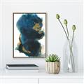 Picture of Blue & Gold Flow II _GroupedProduct_Rectangle_Portrait_Canvas_Framed_