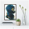 Picture of Blue & Gold Flow II _GroupedProduct_Rectangle_Portrait_Canvas_Framed_