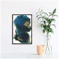 Picture of Blue & Gold Flow II _GroupedProduct_Rectangle_Portrait_Canvas_Framed_