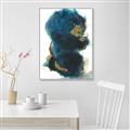 Picture of Blue & Gold Flow II _GroupedProduct_Rectangle_Portrait_Canvas_Framed_