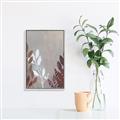 Picture of Brown And White Leaves I _GroupedProduct_Rectangle_Portrait_Canvas_Framed_