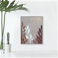 Picture of Brown And White Leaves I _GroupedProduct_Rectangle_Portrait_Canvas_Framed_