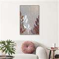 Picture of Brown And White Leaves I _GroupedProduct_Rectangle_Portrait_Canvas_Framed_