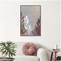 Picture of Brown And White Leaves I _GroupedProduct_Rectangle_Portrait_Canvas_Framed_