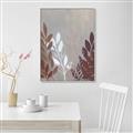 Picture of Brown And White Leaves I _GroupedProduct_Rectangle_Portrait_Canvas_Framed_