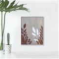 Picture of Brown And White Leaves II _GroupedProduct_Rectangle_Portrait_Canvas_Framed_