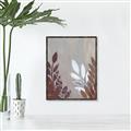 Picture of Brown And White Leaves II _GroupedProduct_Rectangle_Portrait_Canvas_Framed_