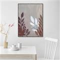 Picture of Brown And White Leaves II _GroupedProduct_Rectangle_Portrait_Canvas_Framed_