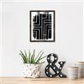 Picture of Simple Maze I _GroupedProduct_Rectangle_Portrait_Canvas_Framed_