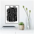 Picture of Simple Maze I _GroupedProduct_Rectangle_Portrait_Canvas_Framed_