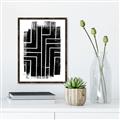 Picture of Simple Maze I _GroupedProduct_Rectangle_Portrait_Canvas_Framed_