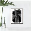 Picture of Simple Maze I _GroupedProduct_Rectangle_Portrait_Canvas_Framed_