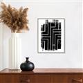 Picture of Simple Maze I _GroupedProduct_Rectangle_Portrait_Canvas_Framed_