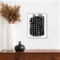 Picture of Simple Maze I _GroupedProduct_Rectangle_Portrait_Canvas_Framed_