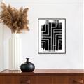 Picture of Simple Maze I _GroupedProduct_Rectangle_Portrait_Canvas_Framed_