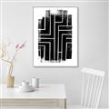 Picture of Simple Maze I _GroupedProduct_Rectangle_Portrait_Canvas_Framed_